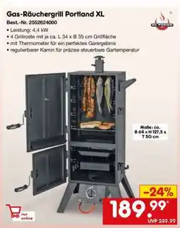 Netto Marken-Discount Gas-Räuchergrill Portland XL Angebot