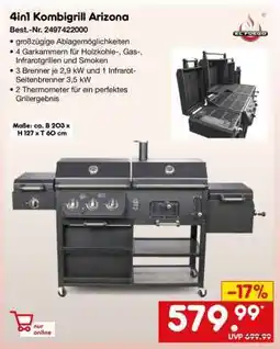 Netto Marken-Discount 4in1 Kombigrill Arizona Angebot
