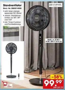 Netto Marken-Discount Standventilator Angebot