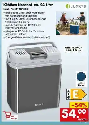 Netto Marken-Discount Kühlbox Nordpol, ca. 24 Liter Angebot