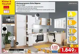 Netto Marken-Discount Küchenprogramm Eiche Sägerau Angebot
