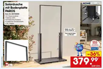 Netto Marken-Discount Solardusche mit Bodenplatte PAROS Angebot