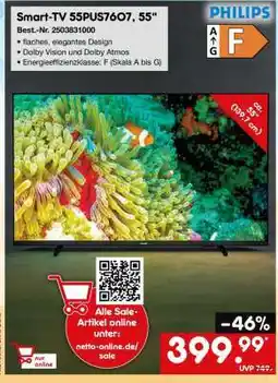 Netto Marken-Discount Smart-TV 55PUS7607, 55 Angebot
