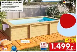 Netto Marken-Discount Massivholzpool kdi Angebot