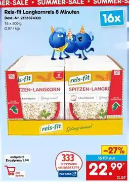 Netto Marken-Discount Reis-fit Langkornreis 8 Minuten Angebot