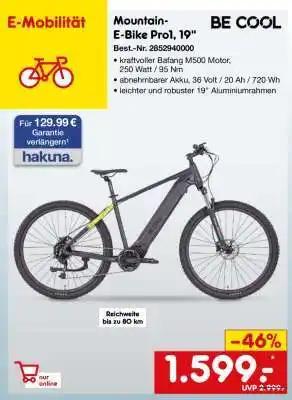 Netto Marken-Discount Mountain-E-Bike Pro1, 19 Angebot