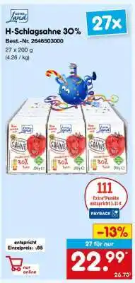 Netto Marken-Discount H-Schlagsahne 30% Angebot