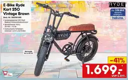Netto Marken-Discount E-Bike Ryde Kart 250 Vintage Brown Angebot