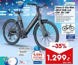 Netto Marken-Discount Urban E-City-Bike xBird C6M und C6F, 26''/28'' Angebot