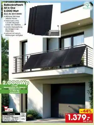 Netto Marken-Discount Balkonkraftwerk All In One 2.000 Watt Angebot