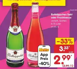 Netto Marken-Discount Rotkäppchen Sekt oder Fruchtsecco Angebot