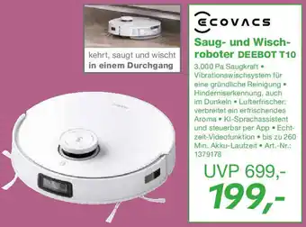 EP ECOVACS Saug- und Wischroboter DEEBOT T10 Angebot