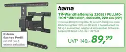 EP hama TV-Wandhalterung 220851 FULLMOTION "Ultraslim" Angebot