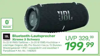 EP JBL Bluetooth-Lautsprecher Xtreme 3 Schwarz Angebot