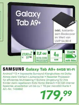 EP SAMSUNG Galaxy Tab A9+ 64GB Wi-Fi Angebot