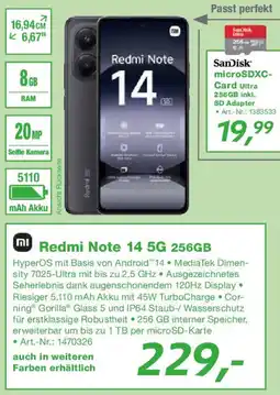 EP Redmi Note 14 5G 256GB Angebot