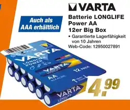 Expert Varta batterie longlife power aa 12er big box Angebot