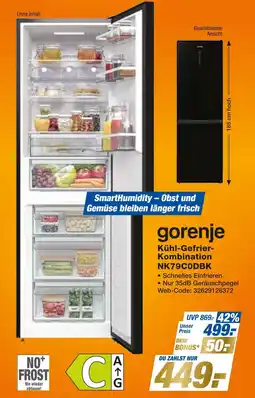 Expert Gorenje kühl-gefrier-kombination nk79c0dbk Angebot