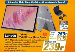 Expert Lenovo tablet tab plus + moto buds Angebot