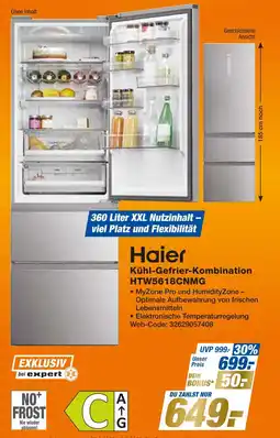 Expert Haier kühl-gefrier-kombination htw5618cnmg Angebot