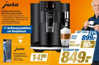 Expert Jura kaffeevollautomat e8 piano black (ec) Angebot
