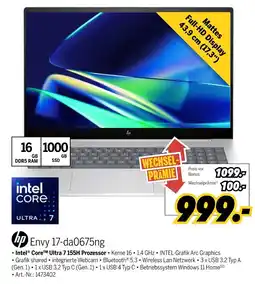 MEDIMAX Hp envy 17-da0675ng Angebot