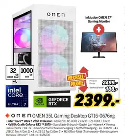 MEDIMAX Omen 35l gaming desktop gt16-0676ng Angebot