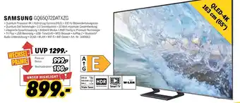 MEDIMAX Samsung qled-4k gq65q72datxzg Angebot
