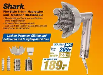Expert Shark flexstyle 5-in-1 haarstyler und -trockner Angebot