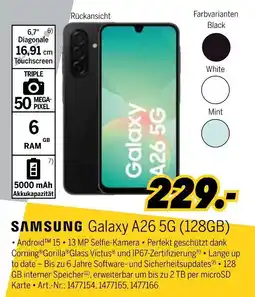MEDIMAX Samsung smartphone galaxy a26 5g Angebot