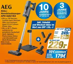 Expert Aeg akku-handstaubsauger ap61ab21ex Angebot