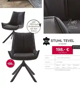 Kabs Polsterwelt Echt leder stuhl tevel mit armlehne Angebot