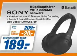 Expert Sony bügelkopfhörer wh-1000xm4 schwarz Angebot