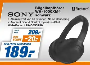 Expert Sony bügelkopfhörer wh-1000xm4 schwarz Angebot