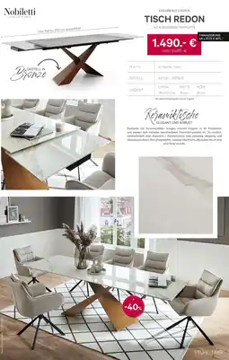 Kabs Polsterwelt Nobiletti tisch redon Angebot