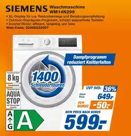 Expert Siemens waschmaschine wm14n299 Angebot