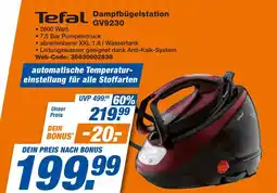Expert Tefal dampfbügelstation gv9230 Angebot