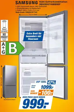 Expert Samsung kühl-gefrierkombination rb53dg706bs9ef Angebot