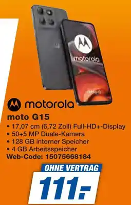 Expert Motorola moto g15 Angebot