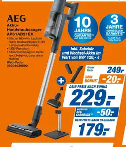 Expert Aeg akku-handstaubsauger ap61ab21ex Angebot