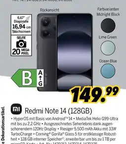 MEDIMAX Xiaomi redmi note 14 Angebot