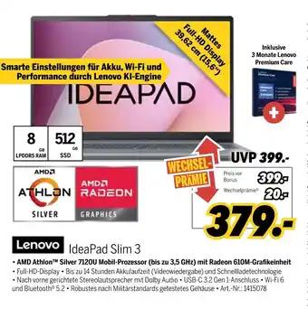 MEDIMAX Lenovo ideapad slim 3 Angebot
