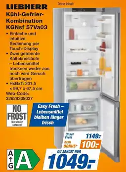 Expert Liebherr kühl-gefrier-kombination kgnsf 57va03 Angebot