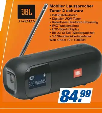 Expert Jbl by harman mobiler lautsprecher tuner 2 schwarz Angebot