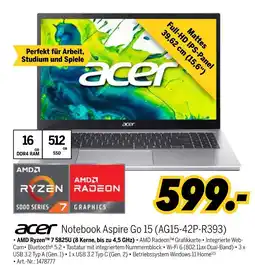 MEDIMAX Acer notebook aspire go 15 (ag15-42p-r393) Angebot