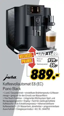 MEDIMAX Jura kaffeevollautomat e8 (ec) piano black Angebot