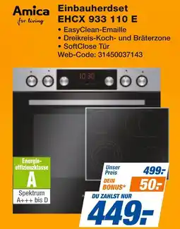 Expert Amica einbauherdset ehcx 933 110 e Angebot