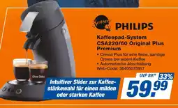 Expert Philips kaffeepad-system csa220/60 original plus premium Angebot
