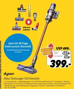 MEDIMAX Dyson akku-stielsauger v10 absolute Angebot