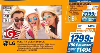Expert Lg oled tv oled42c58la Angebot